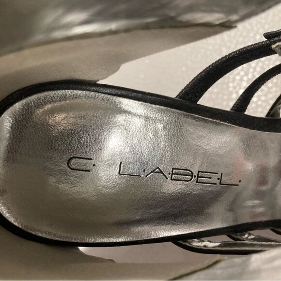 C LABEL Sz 9 Leopard Print Ankle Shaft Strappy Pointy Heeled Shooties - Picture 5 of 11